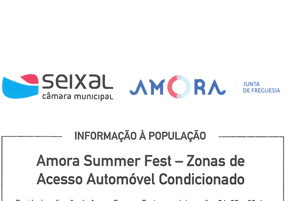 Informação à População sobre o Amora Summer Fest