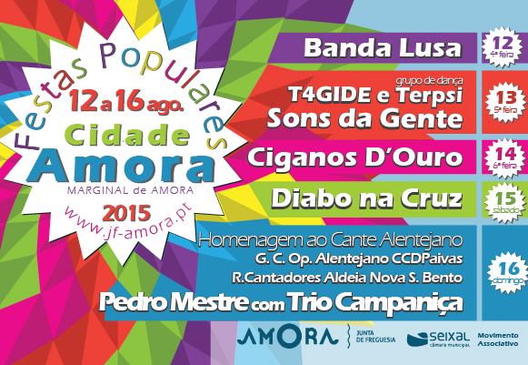 Programa das Festas Populares de Amora 2015