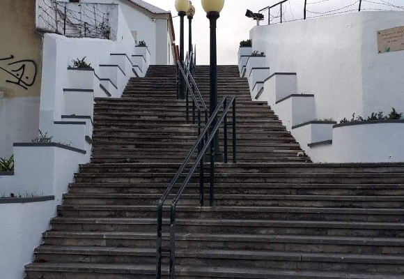 Pintura dos muros exteriores da Igreja Matriz e Cemitério